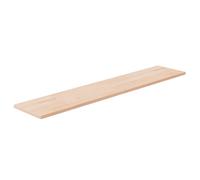 vidaXL Tabla de estantería madera maciza roble sin tratar 100x20x1,5cm
