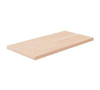 vidaXL Tabla de estantería madera maciza roble sin tratar 40x20x1,5 cm