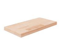vidaXL Tabla de estantería madera maciza roble sin tratar 40x20x2,5 cm