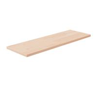 vidaXL Tabla de estantería madera maciza roble sin tratar 60x20x1,5 cm