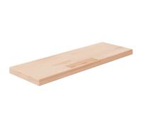 vidaXL Tabla de estantería madera maciza roble sin tratar 60x20x2,5 cm