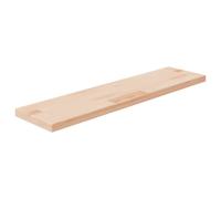 vidaXL Tabla de estantería madera maciza roble sin tratar 80x20x2,5 cm