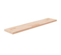 vidaXL Tabla estantería madera maciza roble sin tratar 100x20x2,5 cm