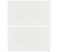 vidaXL Tablas de cortar 2 uds Protector encimera para placa de inducción vidrio templado burbujas