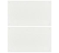 vidaXL Tablas de cortar 2 uds burbujas transparentes vidrio templado