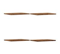 vidaXL Tablas de estantería Madera envejecida 4 uds 40x30x1,5 cm