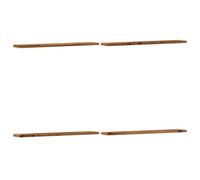 vidaXL Tablas de estantería 4 uds madera de ingeniería negro 60x10x1,5 cm
