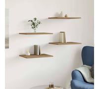vidaXL Tablas de estantería 4 uds madera roble Sonoma 40x30x1,5 cm