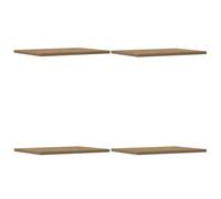 vidaXL Tablas para estantería 4 uds Madera Roble Sonoma 40x30x1,5 cm