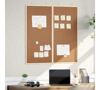 vidaXL Tablero de Anuncios 100 x 100 x 1,4 cm Madera maciza de pino