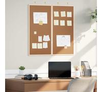 vidaXL Tablero de Anuncios 80 x 80 x 1.4 cm Madera maciza de pino