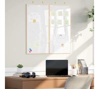 vidaXL Tablero de Anuncios 80 x 80 x 1.4 cm Madera maciza de pino