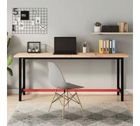 vidaXL Tablero de escritorio madera maciza de haya 180x55x2,5 cm