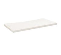 vidaXL Tablero de Escritorio Madera Maciza de Pino Blanco 80x40x2,5 cm, Superficie de Escritorio, Tablero de Mesa, Tablero de Mesa de Escritorio