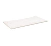 vidaXL Tablero de Escritorio Madera Maciza Pino Blanco 100x50x2,5 cm, Superficie de Escritorio, Tablero de Mesa, Tablero de Mesa de Escritorio