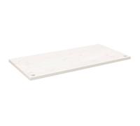 vidaXL Tablero de Escritorio Madera Maciza Pino Blanco 100x60x2,5 cm, Superficie de Escritorio de Madera, Tablero de Mesa, Tablero de Escritorio de Oficina