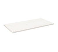 vidaXL Tablero de escritorio madera maciza de pino blanco 110x55x2,5 cm