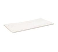 vidaXL Tablero de escritorio de madera maciza pino blanco - 110x60x2,5 cm