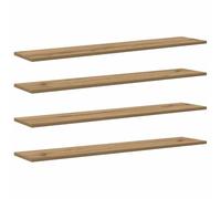 vidaXL Tablero de Estantería 4 pcs Marrón 100 x 20 x 1,5 cm, Tabla de estantería Resistente, diseño Rectangular, solución Moderna para Sala, Estudio y Almacenamiento