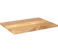 vidaXL: Tablero de mesa, 90x70x2,5 cm, rectangular, madera maciza de mango