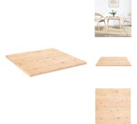vidaXL Tablero de mesa, 90x90x2,5 cm, madera maciza de pino, cuadrado - Tableros de mesa