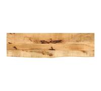 vidaXL Tablero de mesa borde natural madera maciza mango 100x20x3,8 cm