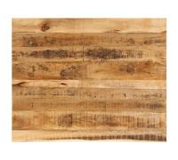 vidaXL Tablero de Mesa Borde Natural Madera Maciza Mango 100x80x2,5 cm, Superficie de Reemplazo