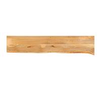 vidaXL Tablero de mesa borde natural madera maciza mango 160x30x3,8 cm