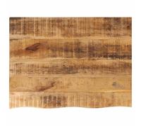vidaXL Tablero de mesa borde natural madera maciza mango 70x60x2,5 cm