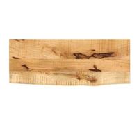 vidaXL Tablero de Mesa Borde Natural Madera Maciza Mango 80x40x2,5 cm