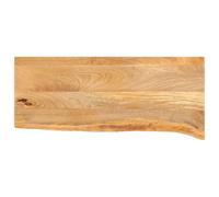 vidaXL Tablero de mesa borde natural madera maciza mango 90x30x2,5 cm