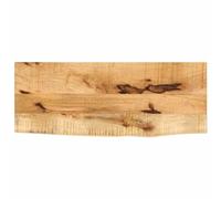 vidaXL Tablero de Mesa Borde Natural Madera Maciza Mango 90x30x2,5 cm