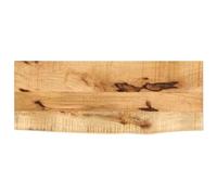 vidaXL Tablero de Mesa Borde Natural Madera Maciza Mango 90x40x3,8 cm