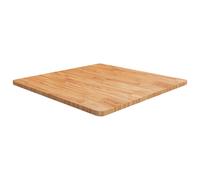 vidaXL Tablero de mesa cuadrada madera roble marrón claro 80x80x2,5 cm