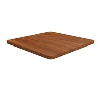 vidaXL Tablero de mesa cuadrada madera roble marrón oscuro 60x60x2,5cm