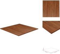 vidaXL Tablero de mesa cuadrado, color marrón oscuro, 90x90x1,5 cm, roble tratado - Tableros de mesa