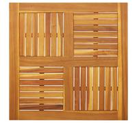 vidaXL Tablero de mesa cuadrado madera maciza de acacia 80x80x2,2 cm de repuesto