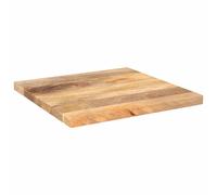 vidaXL Tablero de mesa cuadrado madera maciza de mango 50x50x2,5 cm