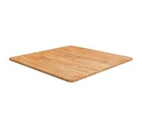 vidaXL Tablero de mesa cuadrado madera roble marrón claro 70x70x1,5 cm