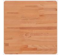vidaXL Tablero de Mesa Cuadrado, Superficie de Mesa Auxiliar, Tablero de Mesa de Centro, Tablero de Repuesto, Madera Maciza de Haya 50X50X2,5 cm
