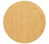 vidaXL Tablero de Mesa, Tablero Redondo, Repuesto de Superficie de Mesa, Tablero de Comedor para Restaurante Cafetería, Bambú Ø50x1,5 cm