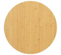 vidaXL Tablero de Mesa, Tablero Redondo, Repuesto de Superficie de Mesa, Tablero de Comedor para Restaurante Cafetería, Bambú Ø70x2,5 cm