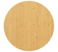 vidaXL Tablero de Mesa, Tablero Redondo, Repuesto de Superficie de Mesa, Tablero de Comedor para Restaurante Cafetería, Bambú Ø70x2,5 cm