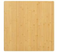 vidaXL Tablero de Mesa de bambú 70x70x1,5 cm