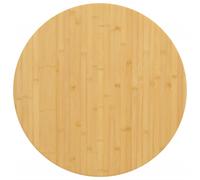vidaXL Tablero de Mesa, Tablero Redondo, Repuesto de Superficie de Mesa, Tablero de Comedor para Restaurante Cafetería, Bambú Ø80x1,5 cm
