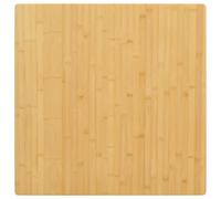 vidaXL Tablero de mesa de bambú 80x80x1,5 cm