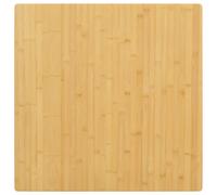 vidaXL Tablero de mesa de bambú 80x80x2,5 cm
