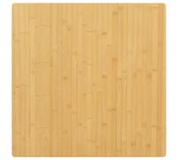 vidaXL Tablero de mesa de bambú 90x90x2,5 cm