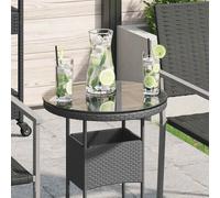 vidaXL Tablero de mesa de cristal templado redondo 400 mm