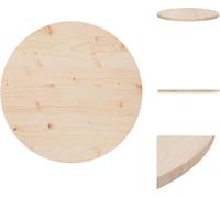 vidaXL: Tablero de mesa, diámetro 60 x 2,5 cm, madera maciza de pino - Tableros de mesa